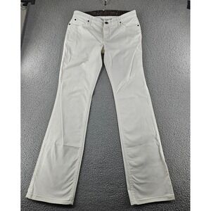 Wrangler Q Baby Jeans Womens 31 White Stretch Denim Western Ultimate Riding